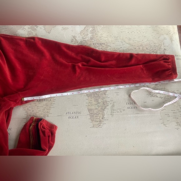 Aviator Nation CLASSIC VELVET SWEATPANTS - RED Size Medium Men’s - Picture 10 of 11